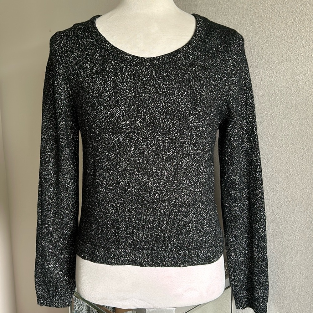 Forever 21 | Womens Black Sparkly Long Sleeve Knit Sweater - Size 2X